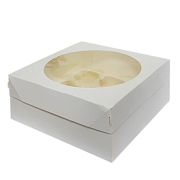 Упаковка на 9 капкейков Muf Pro Window White