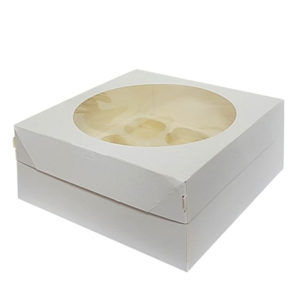 Упаковка на 9 капкейков Muf Pro Window White
