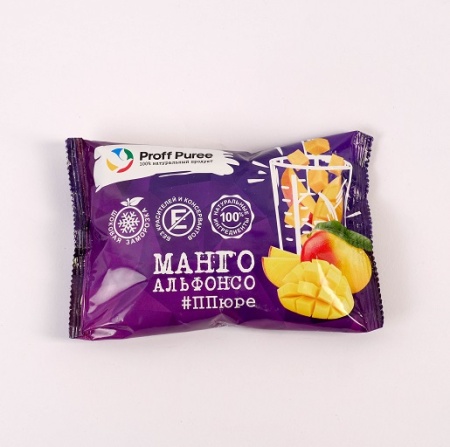 Пюре замороженное Манго Альфонсо Proff Puree в саше 250 г