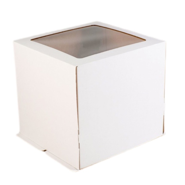 Коробка для торта с окном Гофрокартон 35х35х35 см