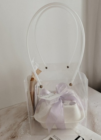 Пакет прозрачный с квадратным дном 20х20х20 см