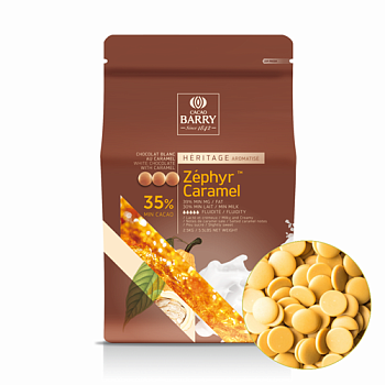 Шоколад белый Cacao Barry Zephyr Caramel 35% 2,5 кг