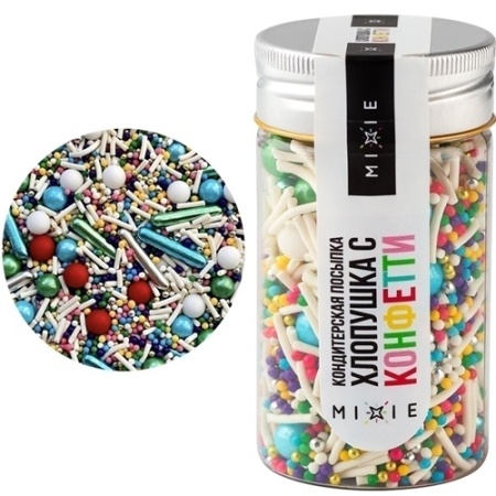 Сахарная посыпка Хлопушка с конфетти MIXIE 50 г