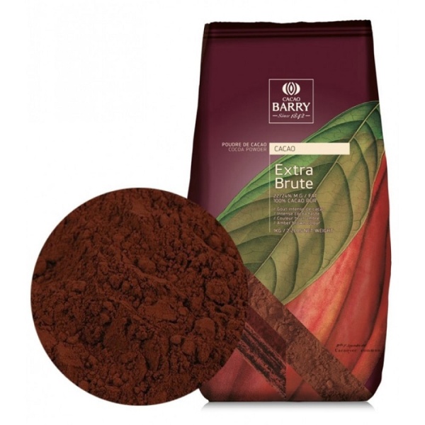 Какао-порошок алкализованный 22-24% Extra Brute Cacao Barry 200 г