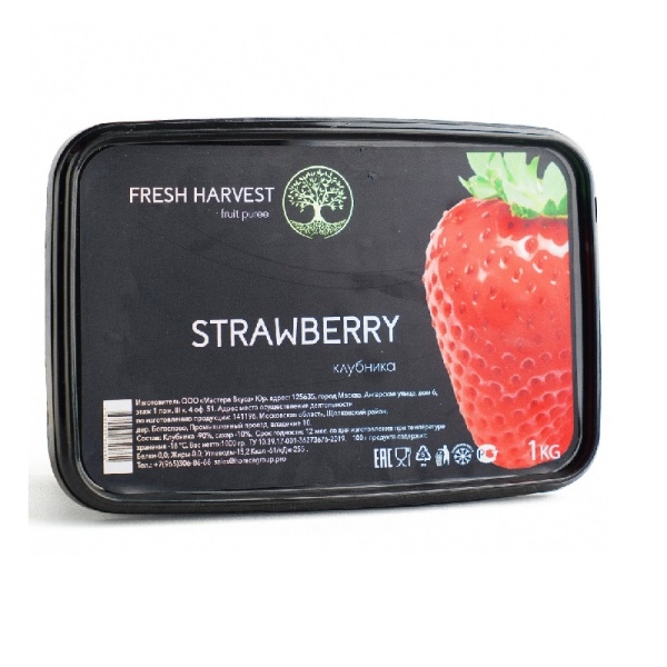 Пюре замороженное Клубника Fresh Harvest 1 кг