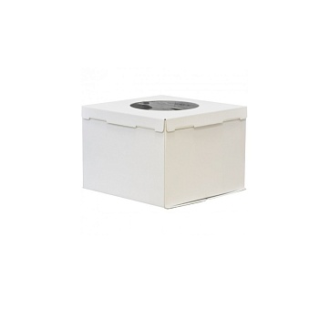 Коробка для торта с окном Гофрокартон 50х50х25 см