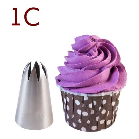 Насадка кондитерская Закрытая звезда 8 лучей 18 мм №1С