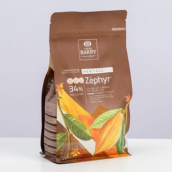 Шоколадный кувертюр белый Cacao Barry Zephyr 34% 200 гр