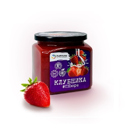 Пюре замороженное Клубника Proff Puree 500 г