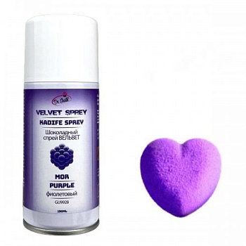 Шоколадный аэрозоль велюр Фиолетовый DR. GUSTO Турция 150 мл