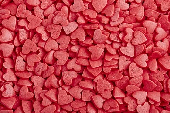 Сердечки красные 750 г
