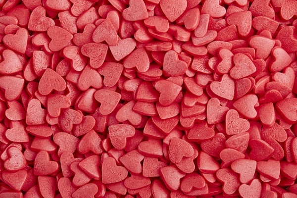 Сердечки красные 750 г