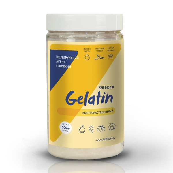Желатин быстрорастворимый ILBakery 500 г