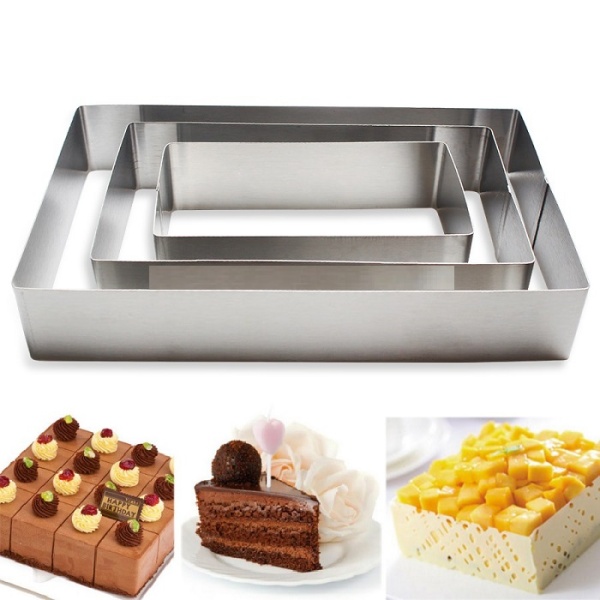 Набор форм без дна Прямоугольник 3 шт