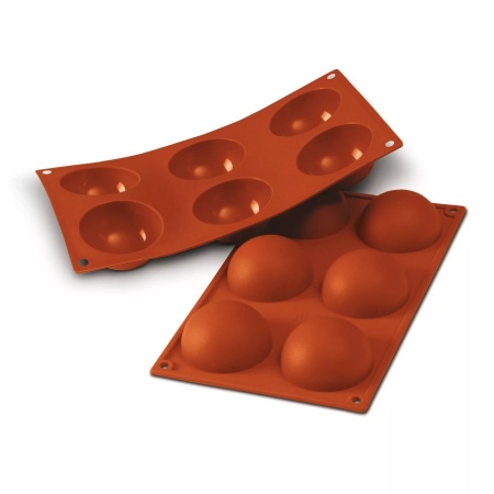 Форма Силиконфлекс Полусфера 6 ячеек SF003 Silikomart Италия