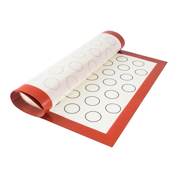 Коврик силиконовый армированный с разметкой Круг 40х60 см