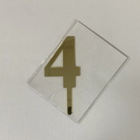 Топпер акриловый Цифра 4