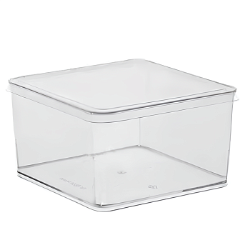 Креманка квадратная с плоской крышкой 350 мл