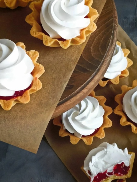 Набор форм для выпечки корзиночка d 4,5 см h 2,8 см 6 шт