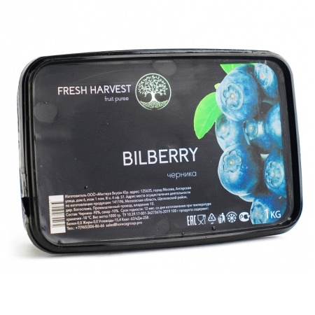 Пюре замороженное Черника Fresh Harvest 1 кг