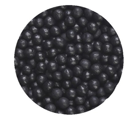 Жемчуг черный матовый 4-6 мм 100 г