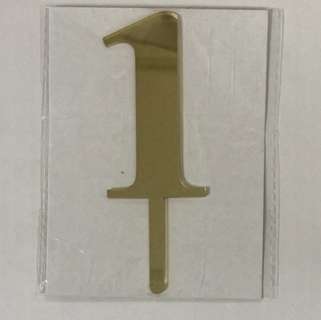 Топпер акриловый Цифра 1