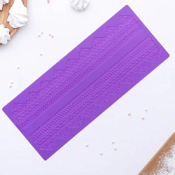 Коврик силиконовый для айсинга Кружево 39х16 см