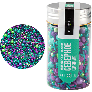 Сахарная посыпка Северное сияние MIXIE 50 г