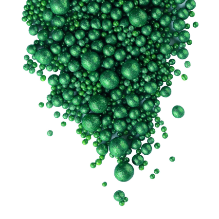 Драже рисовое в глазури Блеск зеленый микс 50 г