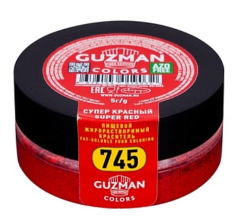 Краситель сухой жирорастворимый Супер красный 745 GUZMAN 5 г