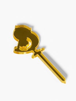 Топпер пасхальный для декора Цыпленок 5,7 х 2,5 см