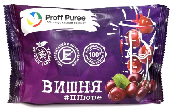 Пюре замороженное Вишня Proff Puree в саше 250 г