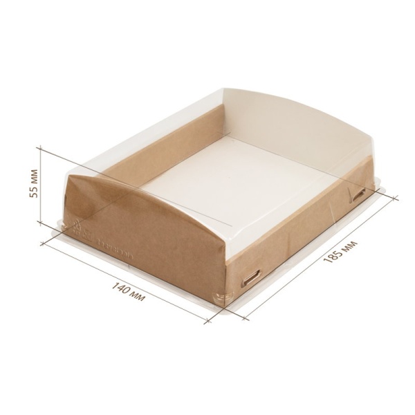 Упаковка с пластиковым куполом Eco OpBox 1000 18,5х14х5,5 см