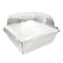 Упаковка с пластиковым куполом Smart Pack 900 White дно 14,5х14,5 см, высота 9,5 см
