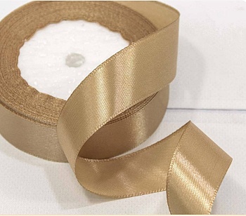 Лента атласная капучино ширина 2,5 см