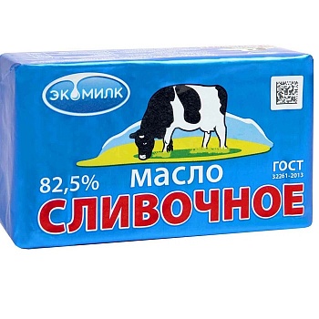 Масло сливочное Экомилк 82,5% 450 г