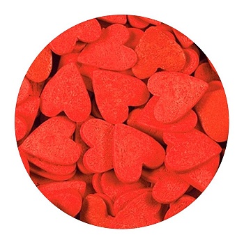 Сердечки Красные большие 100 г