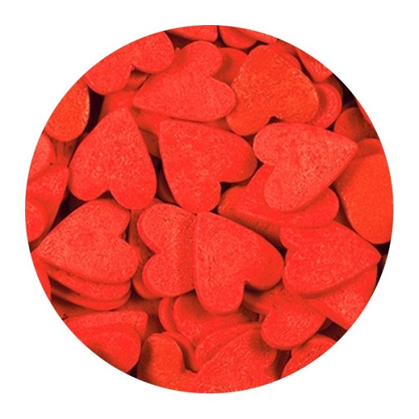 Сердечки Красные большие 100 г