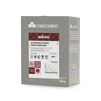 Глазурь темная Chocovic Adora 500 гр