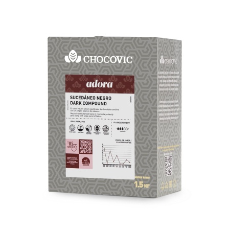 Глазурь темная Chocovic Adora 500 гр