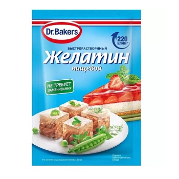 Желатин пищевой быстрорастворимый Dr.Bakers 30 г