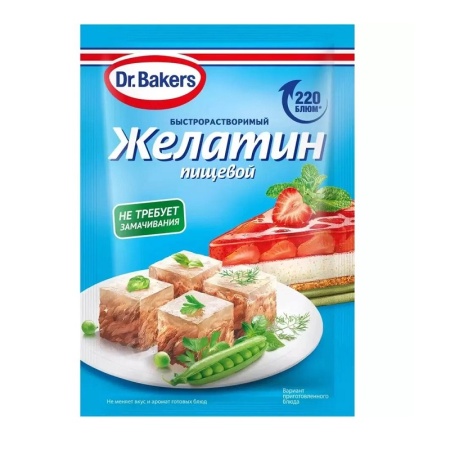 Желатин пищевой быстрорастворимый Dr.Bakers 30 г