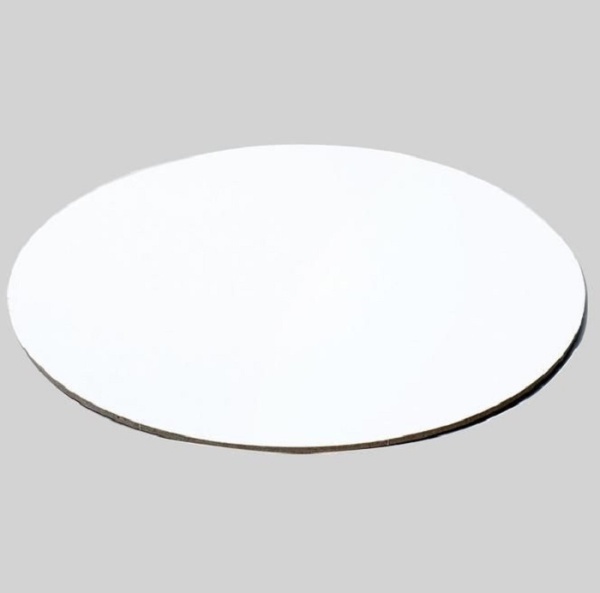 Подложка  для торта  белый жемчуг усиленная 2,5 мм d 24 см