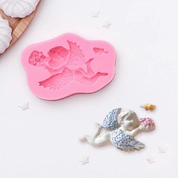 Молд силиконовый Ангел с букетом 9,3х6 см