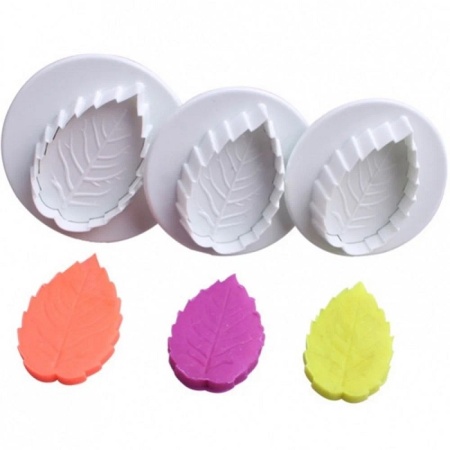 Набор плунжеров Листья розы 3 шт