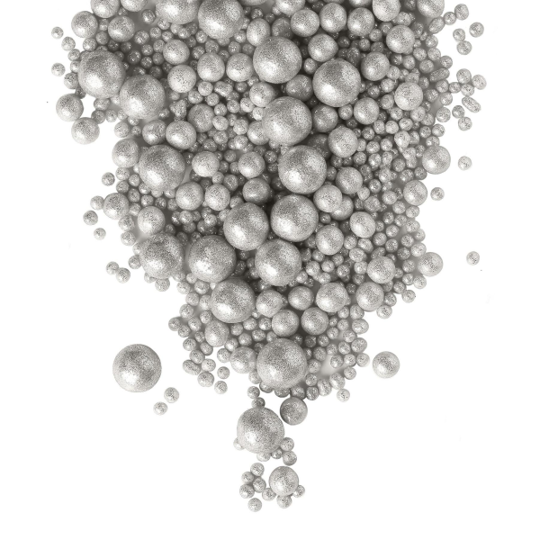 Драже рисовое в глазури Блеск серебро микс 50 г