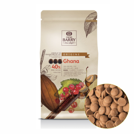 Шоколад молочный CACAO BARRY GHANA 40% 1 кг