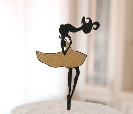 Топпер Девочка с розой