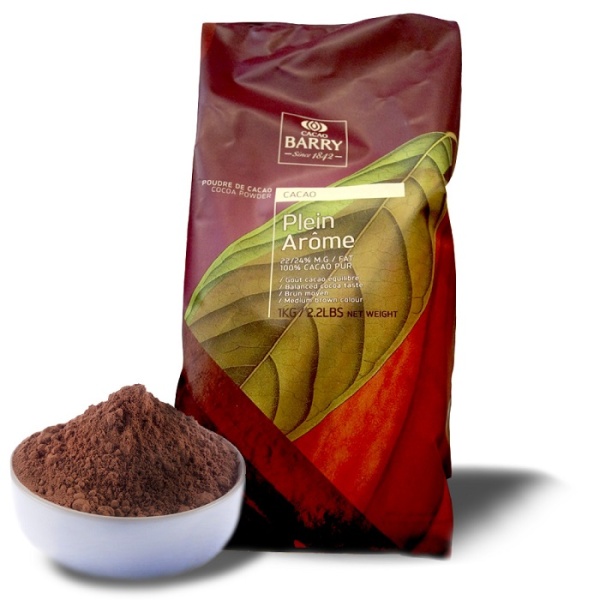 Какао-порошок 22-24% Plein Aroma Cacao Barry (Франция) 200 г