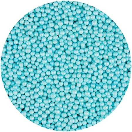 Шарики голубые перламутровые 2 мм 100 г